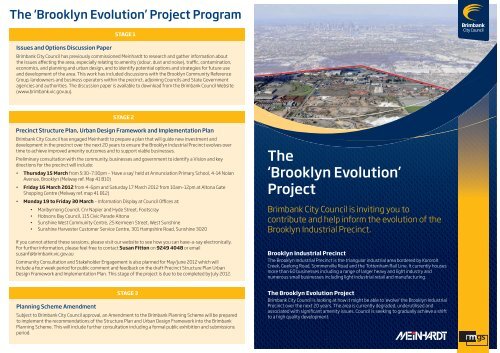 The Brooklyn Evolution Project Brimbank City Council