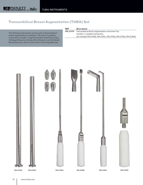 Plastic Surgery New Products Brochure - Integra Miltex