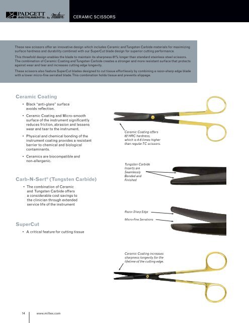 Plastic Surgery New Products Brochure - Integra Miltex