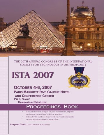 ista 2007 program at a glance
