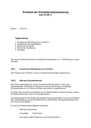 20110927 - Protokoll SEB-Sitzung