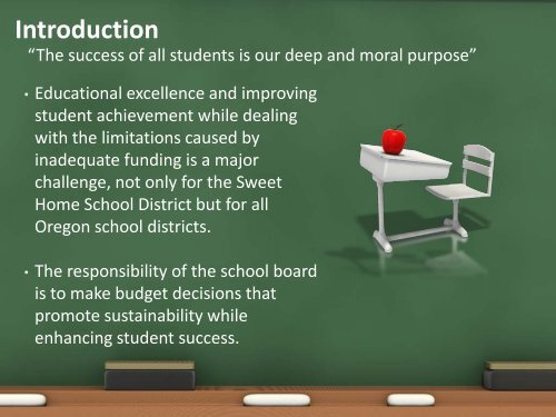 Framework for a Sustainable Future - Sweet Home School District
