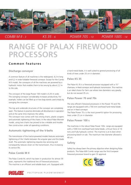Palax Power100S Firewood Processor - Hakmet
