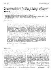 Voltammetry and Growth Physiology of Geobacter sulfurreducens ...