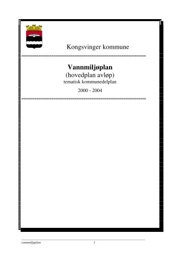 VannmiljÃ¸plan - Kongsvinger Kommune