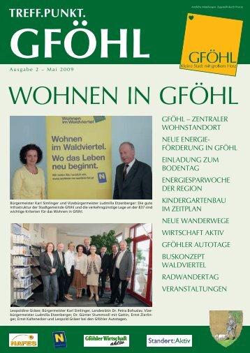 GFÖHLER EINKAUFSKARTE - Stadtgemeinde Gföhl