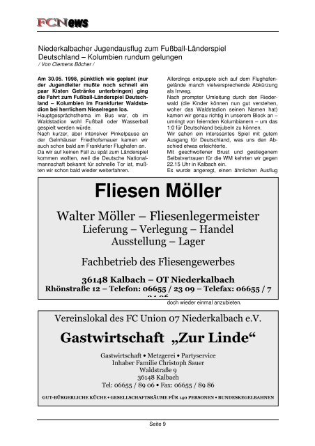 Ausgabe 3 - FC Union Niederkalbach eV
