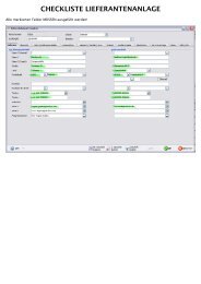 Checkliste fÃ¼r Lieferantenanlage