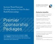 Premier Sponsorship Packages