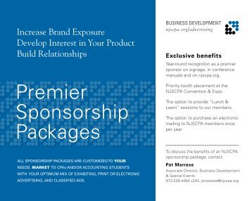 Premier Sponsorship Packages