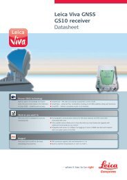 Leica Viva GNSS GS10 receiver Datasheet - Northern Survey Supply