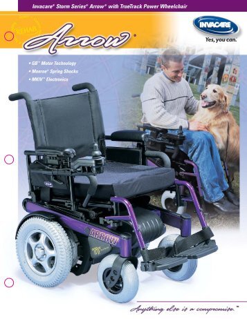 Invacare® Storm Series® Arrow® with TrueTrack Power Wheelchair