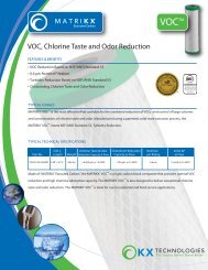 VOC, Chlorine Taste and Odor Reduction