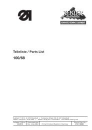 Teileliste / Parts List 100/68