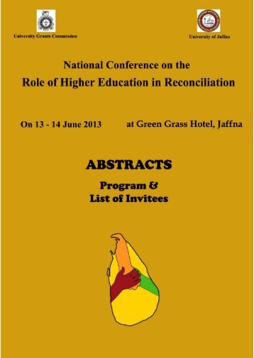 National Conference on the Role of Higher Education in ...