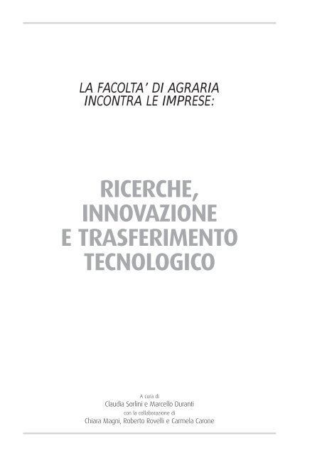 Ricerche, Innovazione e Trasferimento tecnologico - Dote Regione ...