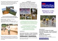 Madagascar on bike Des tours en vÃ©lo