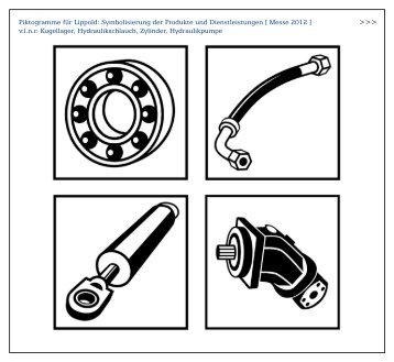 Piktogramme fÃ¼r Lippold: Symbolisierung der Produkte ... - fri design