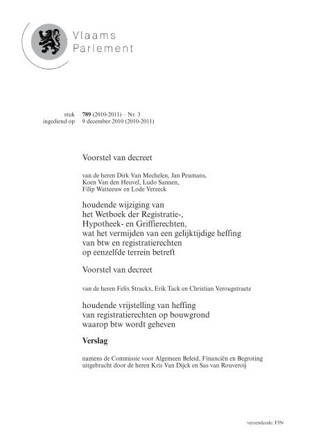Tekst - Vlaams Parlement