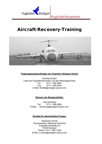 Aircraft-Recovery-Training - Flughafen Stuttgart