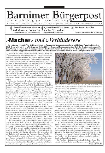 Januar 2008 Pdf Download Barnim Blog