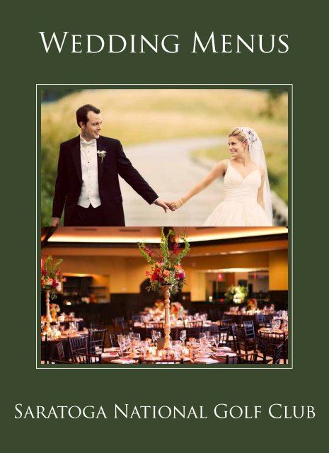 Wedding Menus - Saratoga National