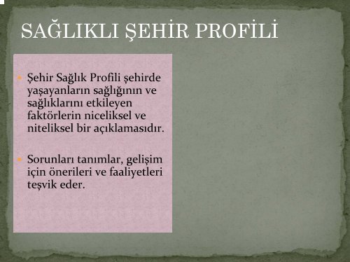 dsÃ¶ saÄlÄ±klÄ± Åehirler projesi 5. faz hazÄ±rlÄ±k Ã§alÄ±ÅmalarÄ±