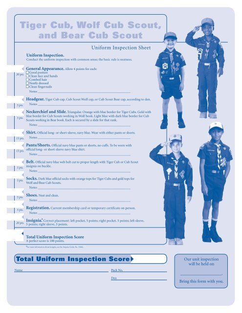 boy scouts of america uniform