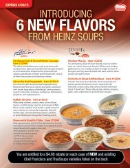 introducing from heinz soups - BiRite Foodservice Distributors