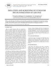 isolation and screening of fungi for decolourization of azo dye