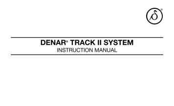 Denar Track II Instruction Manual - Whip Mix