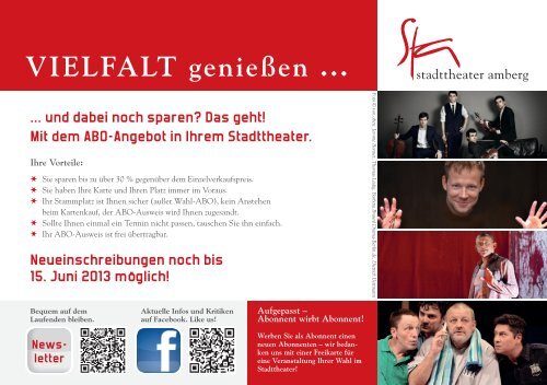 News- letter - Stadttheater Amberg