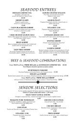 beef & seafood combinations - Don Hall's Family of Services.