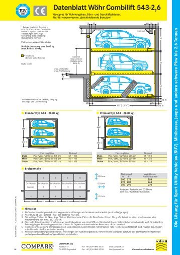 Datenblatt Wöhr Combilift 543-2,6 - Compark