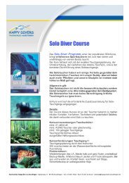 Solo Diver Course - Happy Divers Asselfingen
