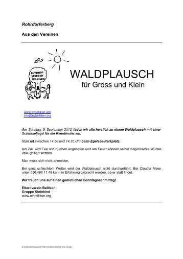 WALDPLAUSCH - Bellikon