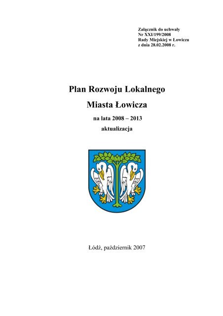 Plan rozwoju lokalnego miasta Å owicza na lata 2008-2013