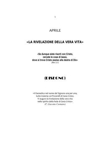 aprile - Suore Serve dei Poveri del Beato Giacomo Cusmano