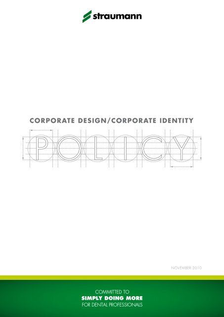 corporate design / corporate identity policy - Straumann