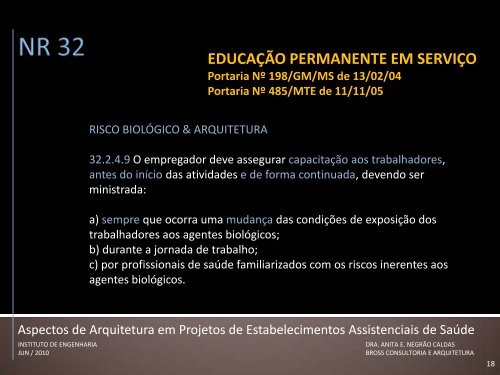 NR 32 - Instituto de Engenharia