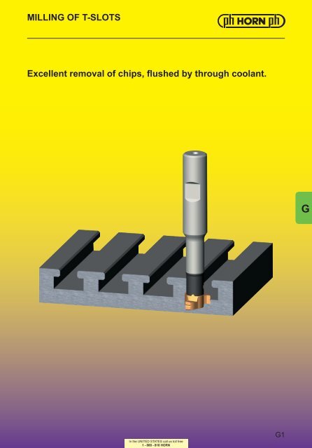 milling of t-slots - Horn USA, Inc.