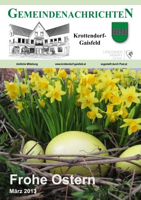 Gemeindezeitung März 2013 - Gemeinde Krottendorf-Gaisfeld