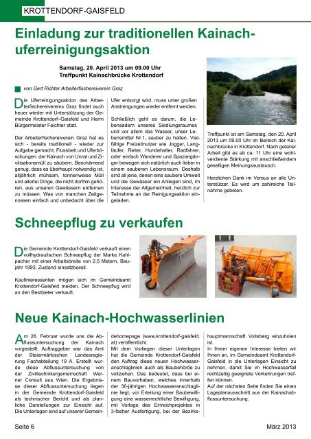 Gemeindezeitung März 2013 - Gemeinde Krottendorf-Gaisfeld