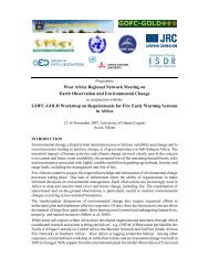 West Africa Regional Network Meeting on Earth Observation and ...