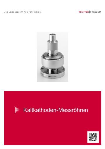 Datenblatt Â· IKR 070, triaxial Kaltkathoden ... - Pfeiffer Vacuum