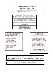 Organigrama 2012, componenta, dreptul de vot - amsem