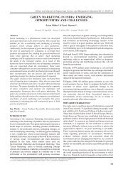 green marketing in india: emerging opportunities and challenges