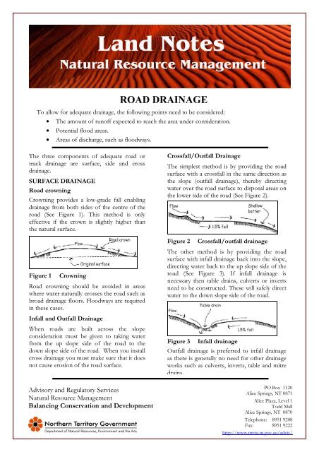 Road Drainage (PDF 473 kB) - Land for Wildlife