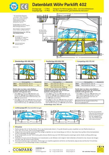 Datenblatt Wöhr Parklift 402 - Compark