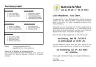 Messdienerplan - Katholische Pfarrgemeinde St. Anna, Freigericht ...